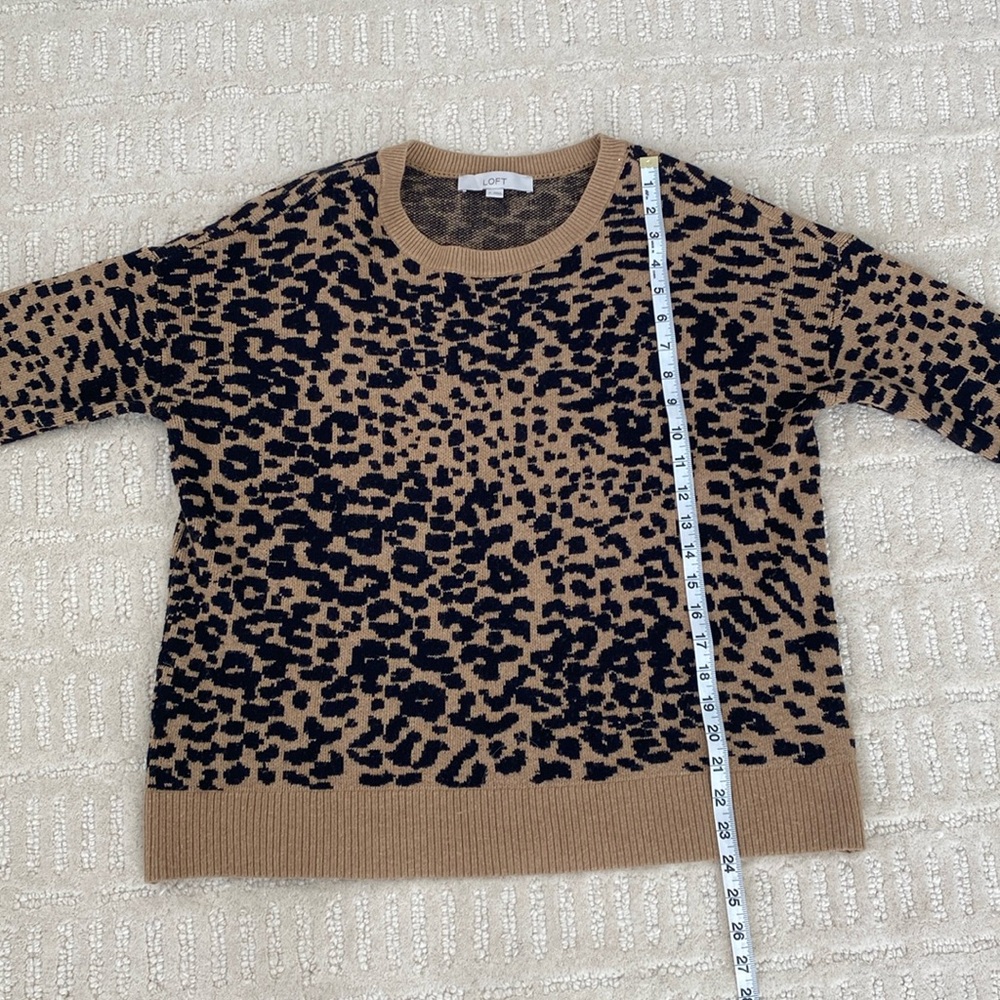 LOFT leopard print sweater